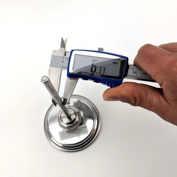 Termomeeter 3" sihikuga pikk vars 132mm roostevaba teras