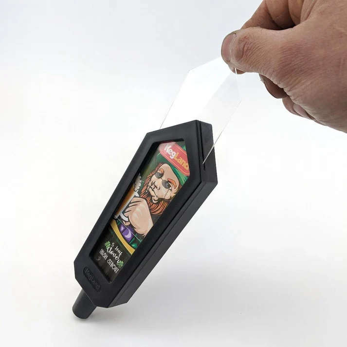 Tap handle Bishop with replaceable label