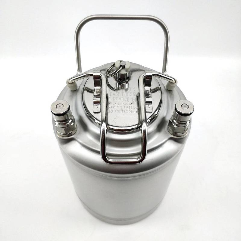 Säiliö 2L Ball Lock ruostumaton teräs