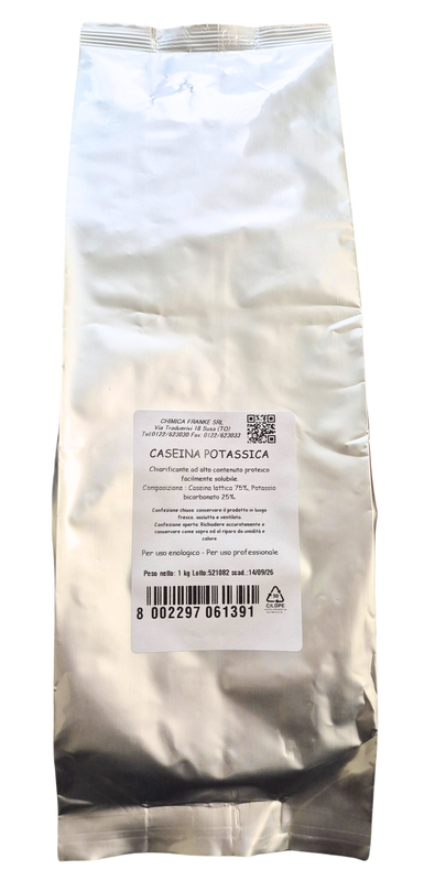 Skaidriklis kalio kazeinas 1kg Chimica Franke. Geriausia vartoti iki 14.09.2026
