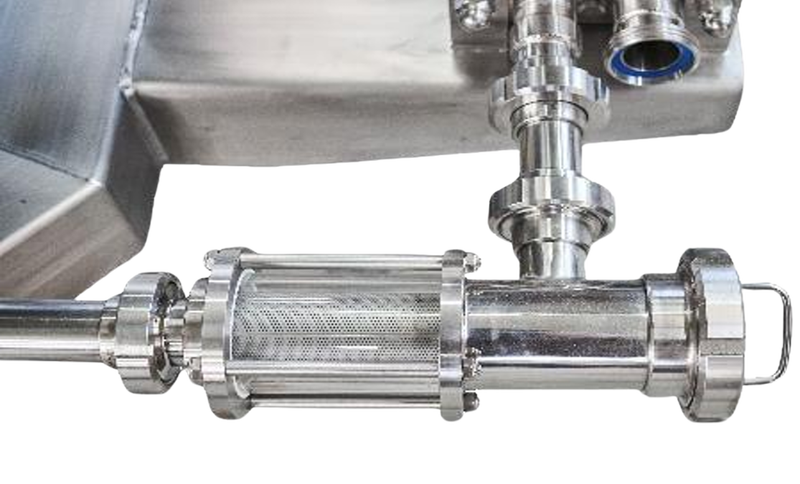 Cauruļvada filtrs 1mm ar kontrollodziņu nerūsējošais tērauds