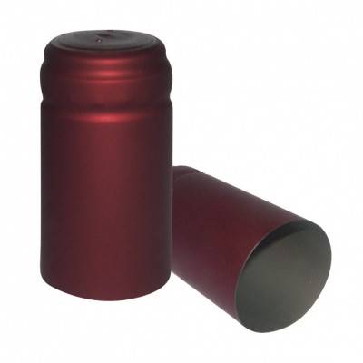 Heat shrink capsule Ø31x55mm burgundy/red 100pcs