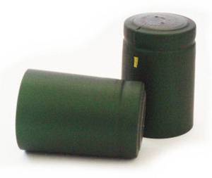 Heat shrink capsule Ø31x55mm green 100pcs