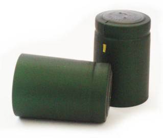 Heat shrink capsule Ø31x55mm green 100pcs