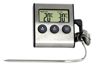 Termometras 0-250°C skaitmeninis orkaitei su zondu
