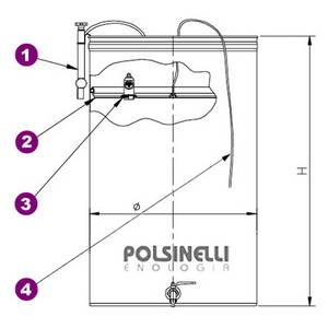 Kit ⌀515 air floating lid stainless steel
