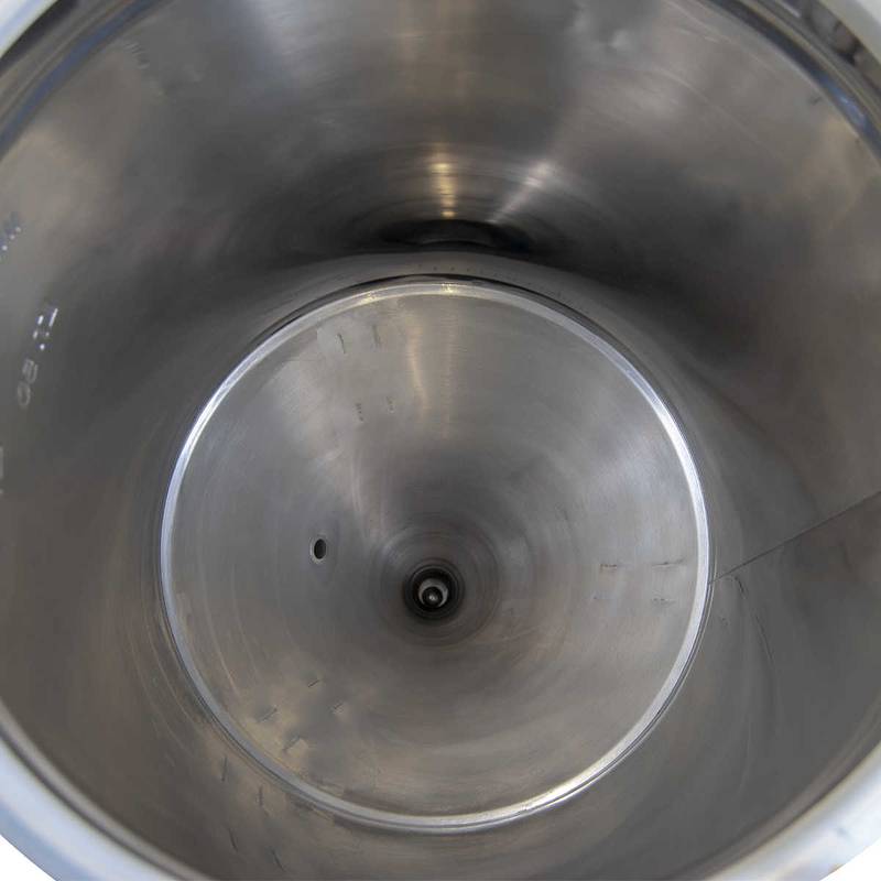 Konbehållare 150L med flytande lock 60° konbotten
