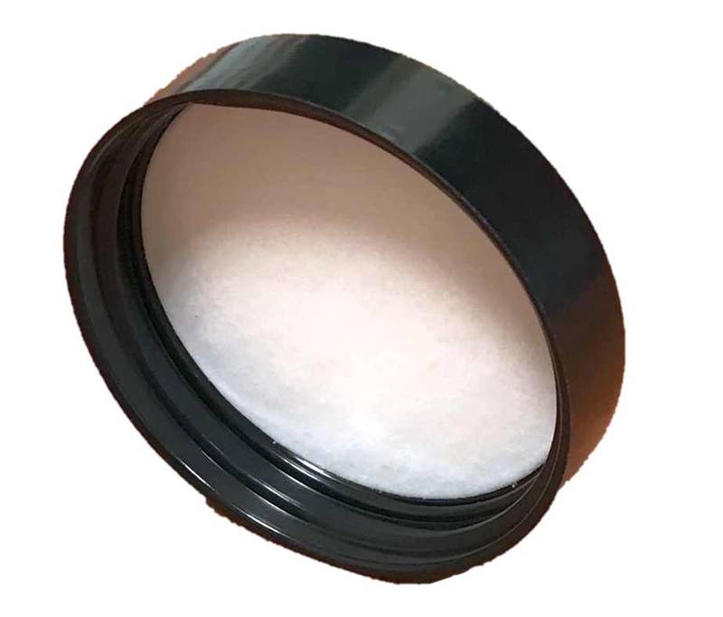 Plastikinis dangtelis 48mm juodas