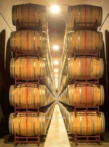 Metal stand 140x110x120cm for two 225L oak barrels