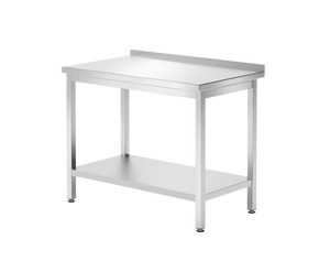 Sieninis stalas su lentyna – sukonstruotas gylis 600mm HENDI Kitchen Line 1000x600x(A)850mm