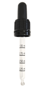 Korkpipett pudelile 50ml must rõngaga + markeering