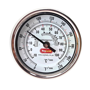 Termomeeter 3" sihikuga pikk vars 132mm roostevaba teras