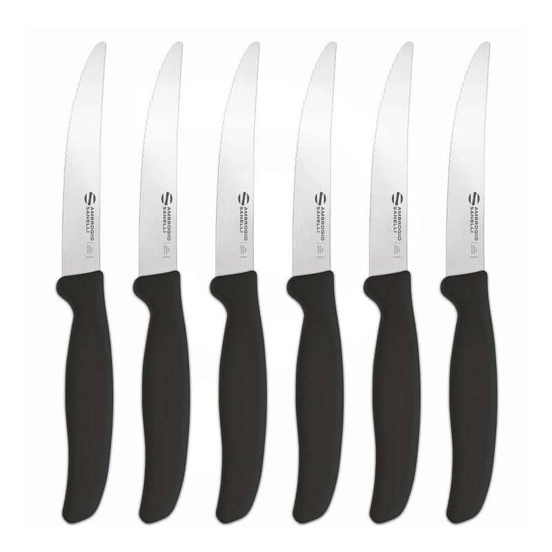 Kepsnio peilis 12cm rinkinys 6vnt. Ambrogio Sanelli nerūdijantis plienas