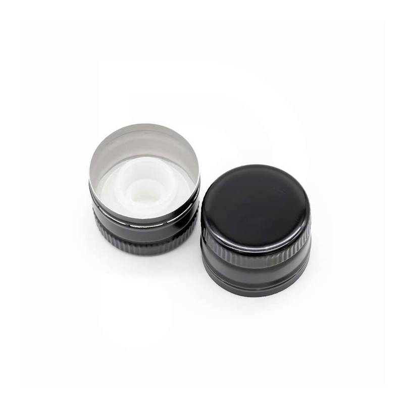 Korkki 31,5mm kierteettömällä tipansieppari musta (2800 kpl)