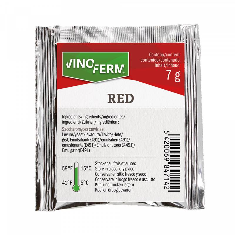 Wine Yeast Bioferm RED 7g red wines. Best before 10.2027