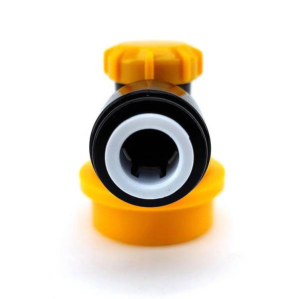 Palloliitäntä 8mm Duotight musta-keltainen neste