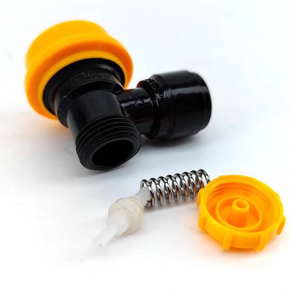 Palloliitäntä 8mm Duotight musta-keltainen neste