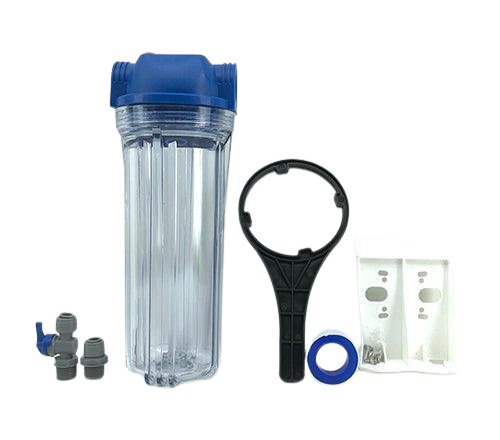 Filtra korpuss 10" pārtikas plastmasa max 4,8bar/+50°C