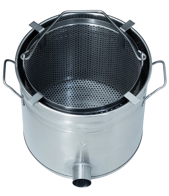 Peeling unit Flott ZS3 stainless steel collection tray