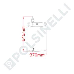 Fermentavimo talpykla 50L nerūdijantis plienas