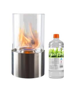Bioethanol fireplace Dorre stainless + ethanol 1l