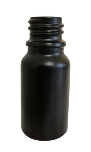 Lasipullo Apteek 10ml musta-matta 18mm korkille