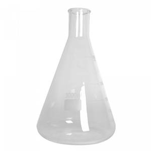 Glass Erlenmeyer 3000ml graduated heat-resistant