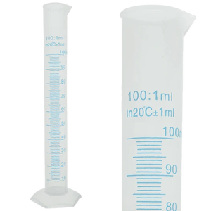 Messzylinder 100ml Polypropylen 1ml Graduierung
