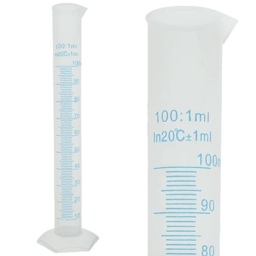 Messzylinder 100ml Polypropylen 1ml Graduierung