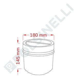 Klaaspurk 2,5L – keeratava kaanega (6 tk)