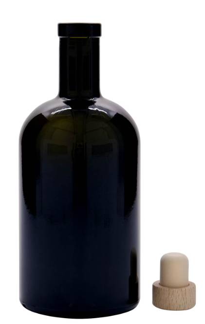 Klaaspudel 500ml Farmacia must