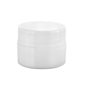 Plastic jar 5 ml, double wall, white (opaque)