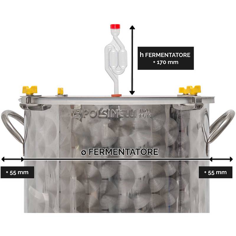 Jäsningstank 100L rostfritt