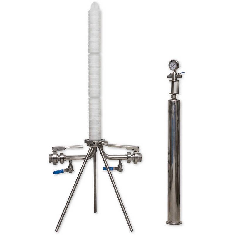 Filter housing 30" for liquids stainless