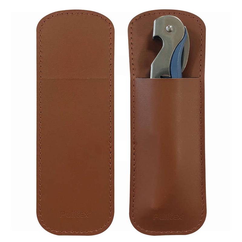 Corkscrew Pulltap's Colour blue with leather case