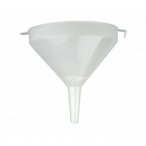 Piltuvas maistinės kokybės plastiko 15cm 14-18mm angai su filtru