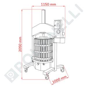 Press Alfa 50L roostevaba korviga