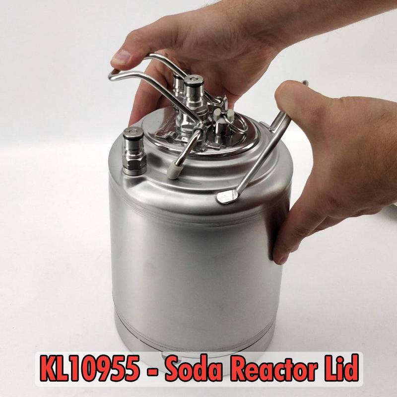 Säiliö 2L Ball Lock ruostumaton teräs