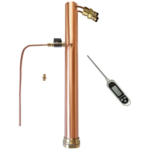 AlcoEngine Gen2 Still copper reflux column, quick disconnects