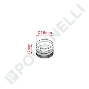 Metāla vāciņš 18mm GL18 zeltains ar atvēršanas gredzenu
