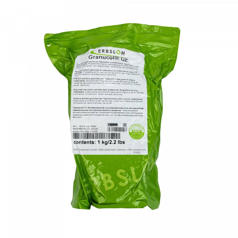 Aktivētā ogle GE 1kg granulas (smakas noņemšanai)