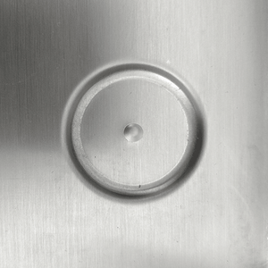 Drip tray 30x17x1.5cm punched countertop stainless steel