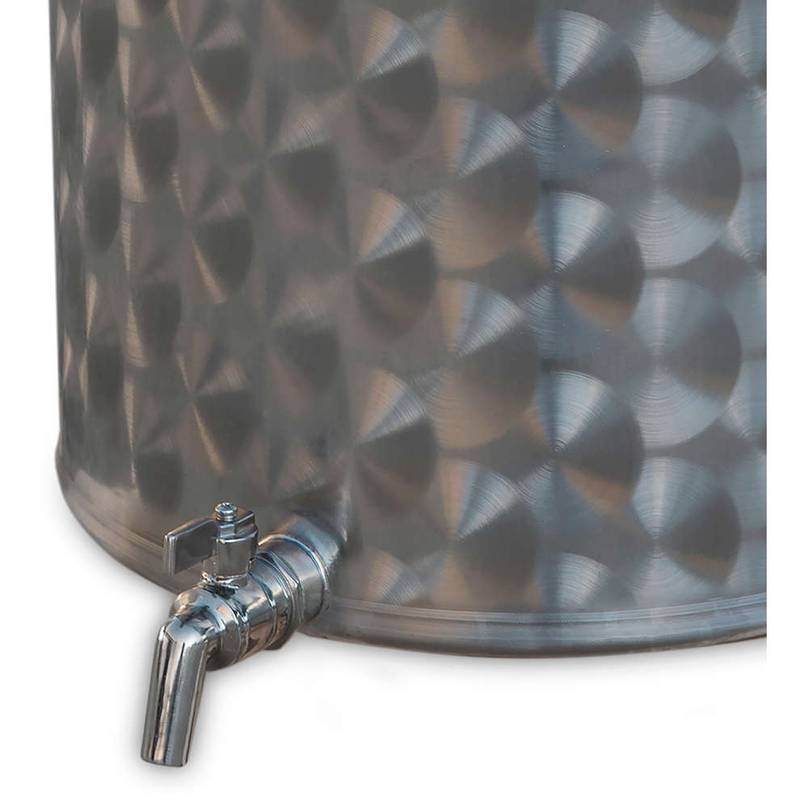 Kessel 25L mit Zapfhahn Edelstahl