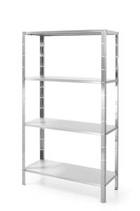 Uzglabāšanas plaukts ar 4 pilnām plauktnēm – skrūvējams HENDI Kitchen Line 1000x400x(H)1800mm