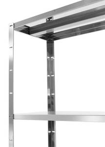 Uzglabāšanas plaukts ar 4 pilnām plauktnēm – skrūvējams HENDI Kitchen Line 1000x400x(H)1800mm