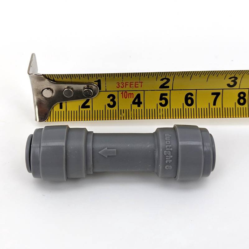Pikaliitin 8mm Duotight takaiskuventtiilillä