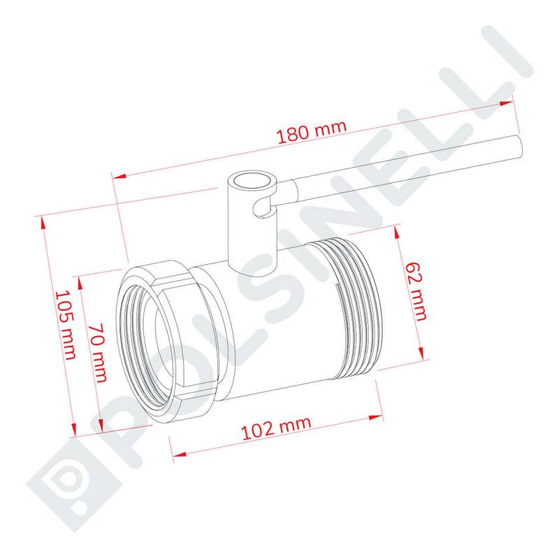 AISI 304 Stainless Steel Ball Valve DIN 32 M/F