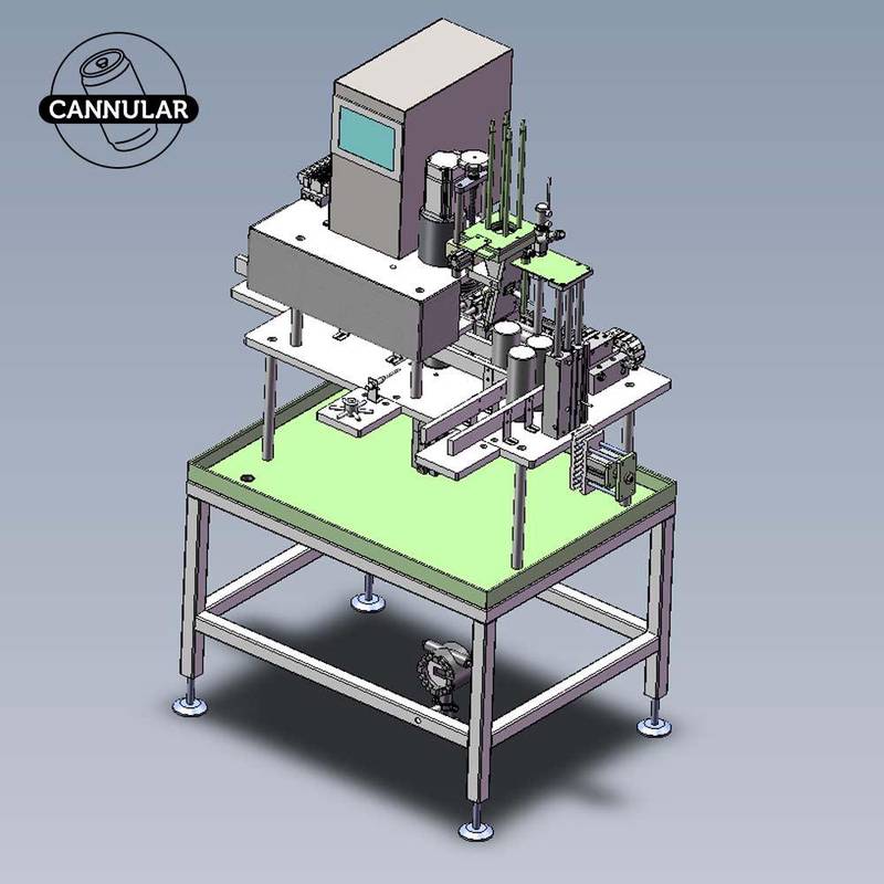 Monoblock vollautomatische Dosenlinie Cannular einspurig