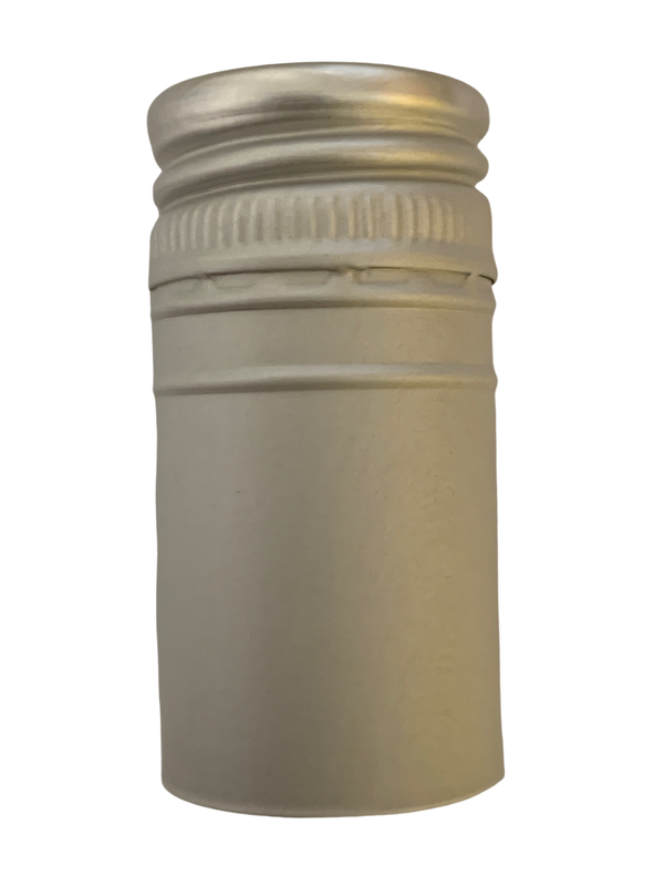 FineCap Tin-Saran BVS užsukamas dangtelis 30x60mm metalinė/sidabrinė 100vnt