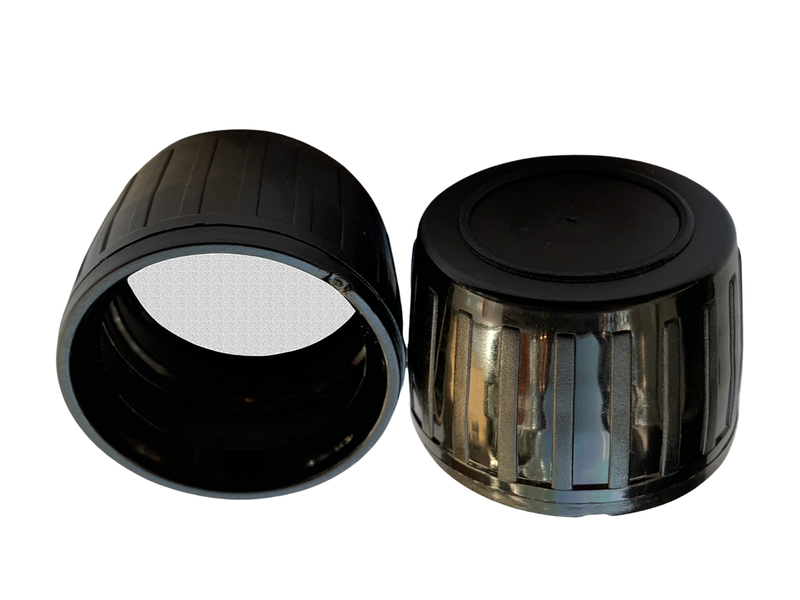 Plastkork 28mm must AB0002 avamisrõngaga